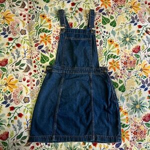 Denim Overall Mini Dress